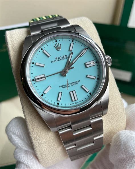 rolex op 41 tiffany blue.